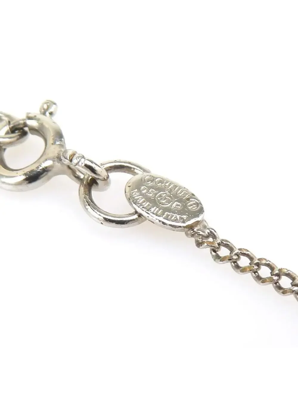 Auth Chanel Cc Logo Necklace #302987C37B